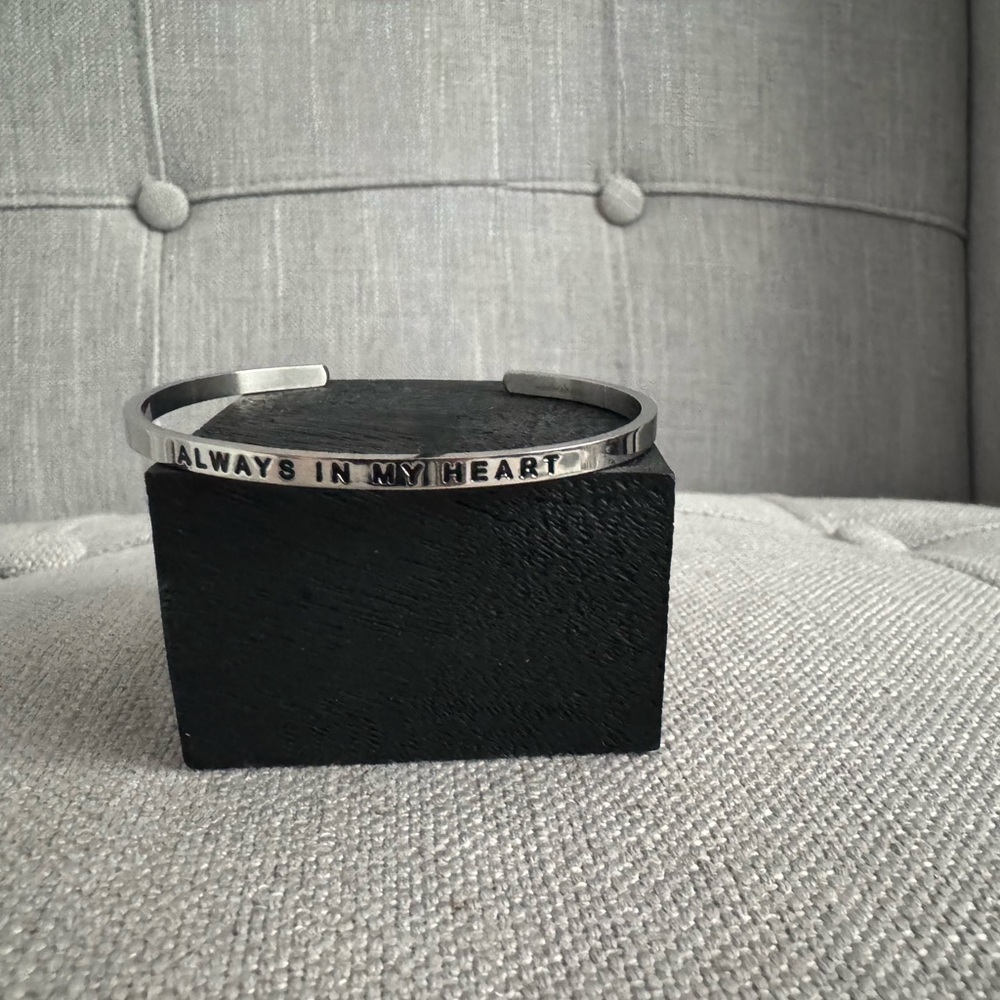 Silver MantraBand Cuff Bracelet